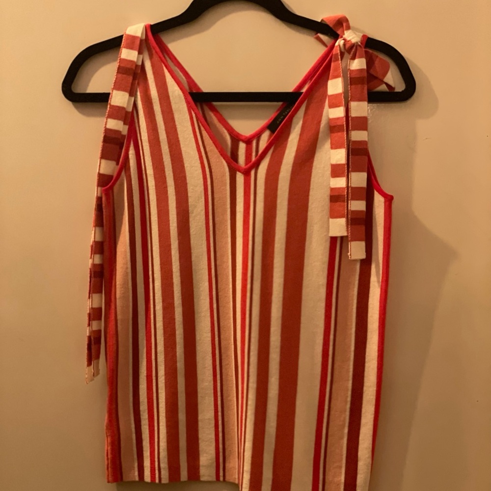 Ann Taylor striped sweater tank